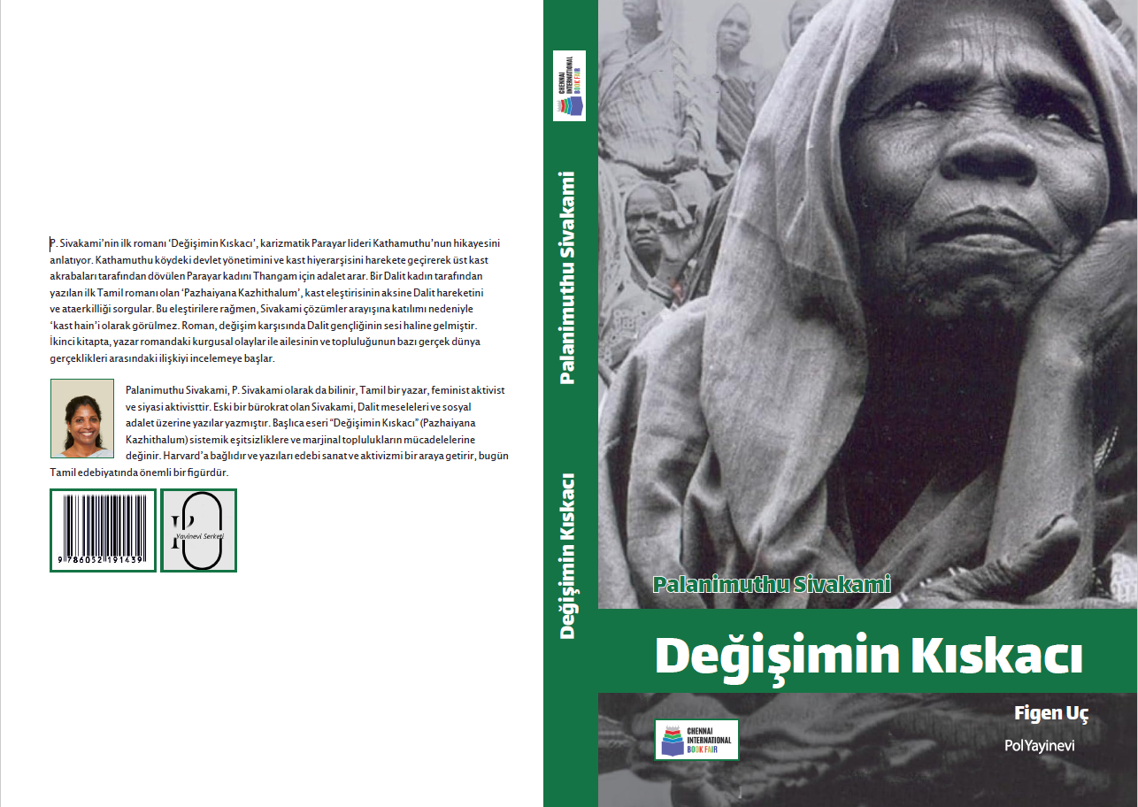 P. Sivakami'nin ilk romanı 'Değişimin Kıskacı', karizmatik Parayar lideri Kathamuthu'nun hikayesini anlatıyor. Kathamuthu köydeki devlet yönetimini ve kast hiyerarşisini harekete geçirerek üst kast akrabaları tarafından dövülen Parayar kadını Thangam için adalet arar. Bir Dalit kadın tarafından yazılan ilk Tamil romanı olan 'Pazhaiyana Kazhithalum', kast eleştirisinin aksine Dalit hareketini ve ataerkilliği sorgular. Bu eleştirilere rağmen, Sivakami çözümler arayışına katılımı nedeniyle 'kast hain'i olarak görülmez. Roman, değişim karşısında Dalit gençliğinin sesi haline gelmiştir. İkinci kitapta, yazar romandaki kurgusal olaylar ile ailesinin ve topluluğunun bazı gerçek dünya gerçeklikleri arasındaki ilişkiyi incelemeye başlar.